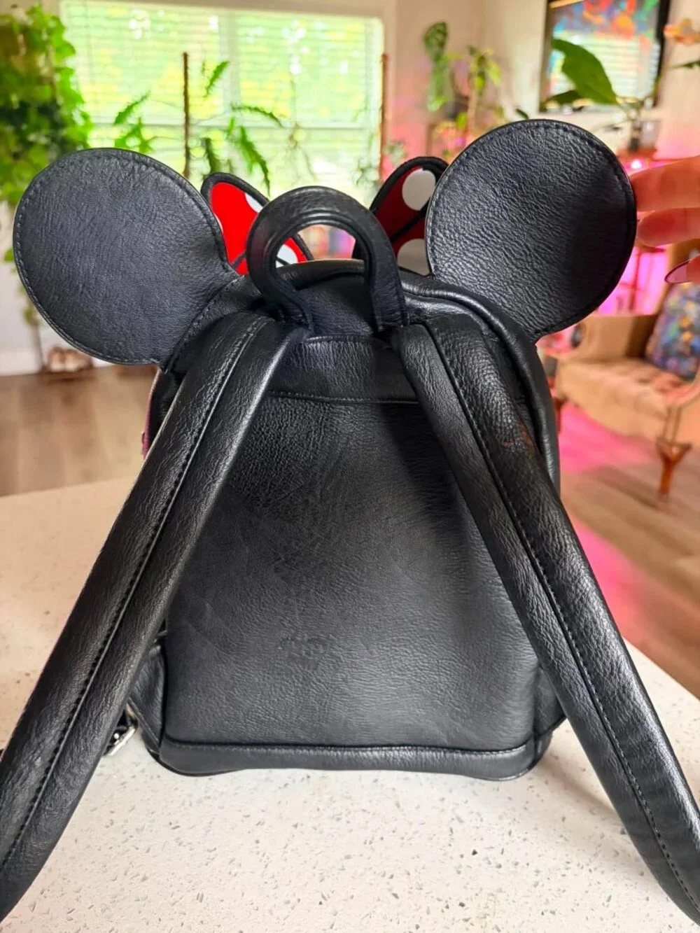 Loungefly x Disney Minnie Mouse Backpack | Quilted Studded Bow & Ears